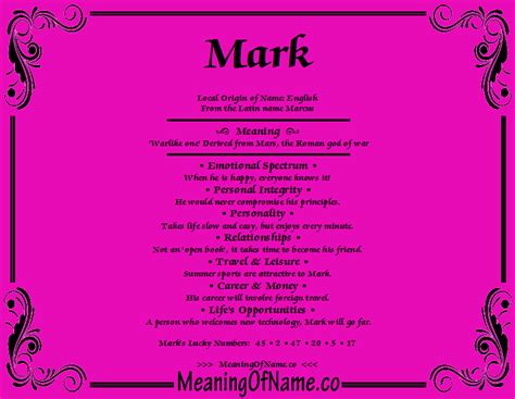 marks meaning in the bible